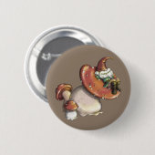 Napping Gnome Ronde Button 5,7 Cm (Voorkant /achterkant)