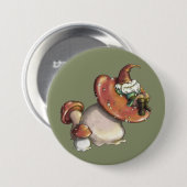 Napping Gnome Ronde Button 7,6 Cm (Voorkant /achterkant)
