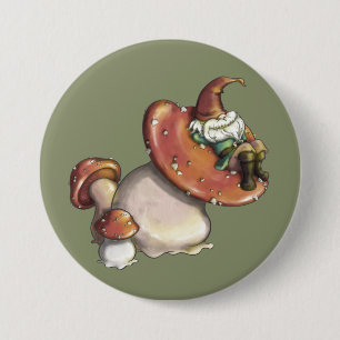 Napping Gnome Ronde Button 7,6 Cm