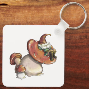 Napping Gnome Sleutelhanger