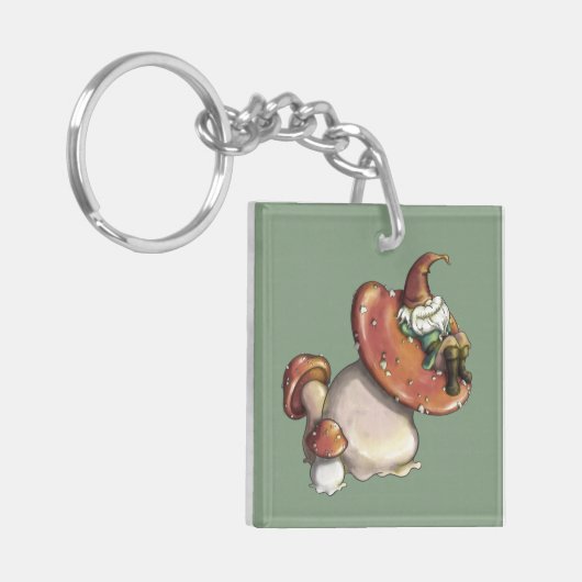 Napping Gnome Sleutelhanger (Voorkant Links)