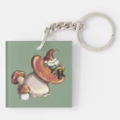 Napping Gnome Sleutelhanger (Achterkant)