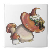Napping Gnome Tegeltje (Voorkant)