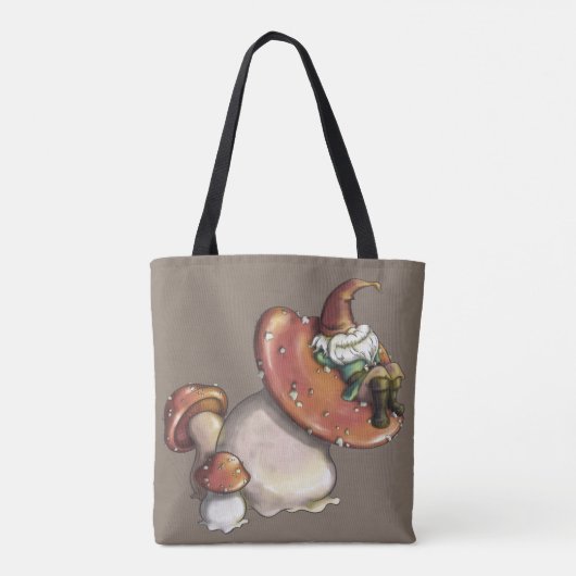 Napping Gnome Tote Bag (Achterkant)