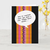 Napping Happy Hour Ouder worden Grappig Verjaardag Kaart (Gele Bloem)