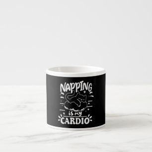 Napping is mijn cardio eenvoudig grappig kattenont espresso kop