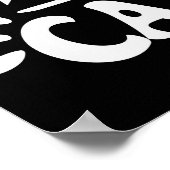 Napping is mijn cardio eenvoudig grappig kattenont poster (Hoek)