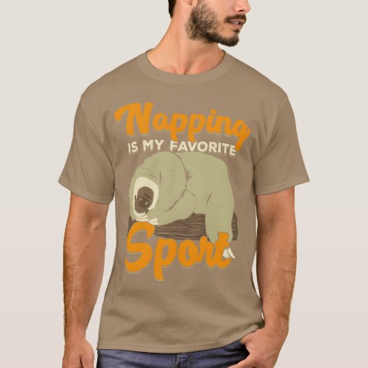 Napping Is My Favorite Sport gift T-shirt (Voorkant)