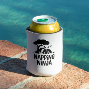 Napping Ninja - Schattigee slaperige Ninja Art Fun Blikjeskoeler