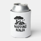 Napping Ninja - Schattigee slaperige Ninja Art Fun Blikjeskoeler (Blikje Voorkant)