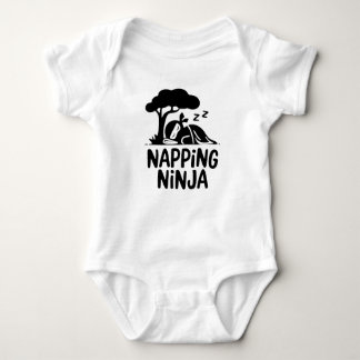 Napping Ninja - Schattigee slaperige Ninja Art Fun Romper