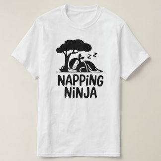 Napping Ninja - Schattigee slaperige Ninja Art Fun T-shirt