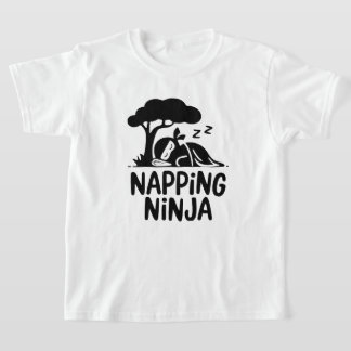 Napping Ninja - Schattigee slaperige Ninja Art Fun T-shirt