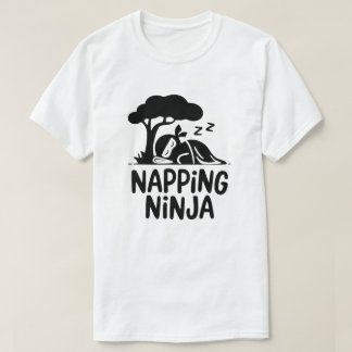 Napping Ninja - Schattigee slaperige Ninja Art Fun T-shirt