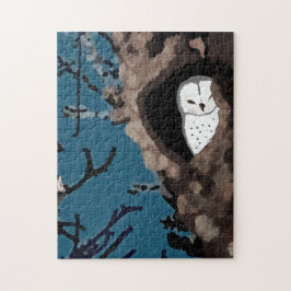 Napping Owl - Puzzle Legpuzzel