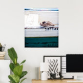 Napping Pelican Poster (Thuiskantoor)