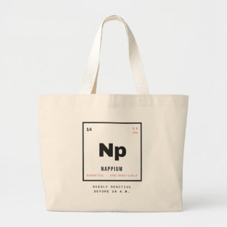 Nappium Periodiek Systeem Slaap Liefhebber Grappig Grote Tote Bag