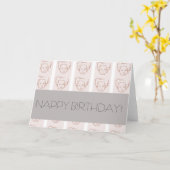 NAPPY BIRTHDAY! KAART (Gele Bloem)