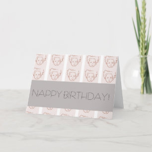 NAPPY BIRTHDAY! KAART