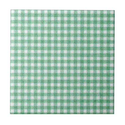 Nappy Mint Green Gingham  Tegeltje (Voorkant)