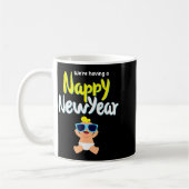Nappy New Year Diaper Expecting Pregnant Funny Hap Koffiemok (Links)