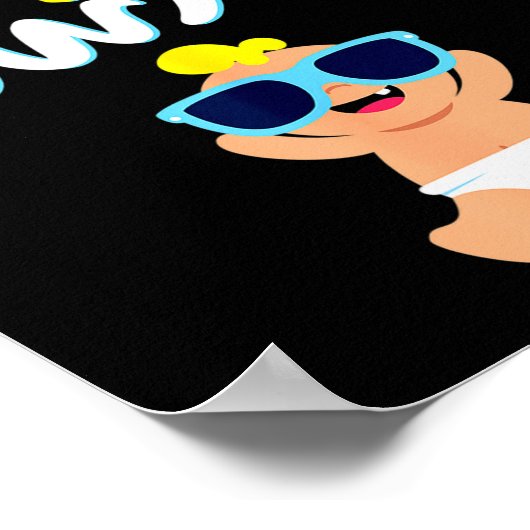 Nappy New Year Diaper Expecting Pregnant Funny Hap Poster (Hoek)