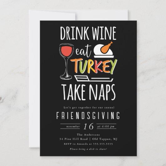 Naps en Nibbles Vriendschapsgeschenken Kaart (Voorkant)