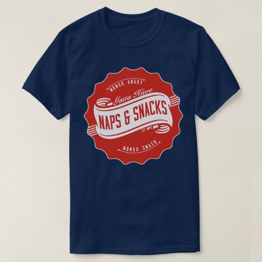 Naps en Snacks T-shirt (Design voorkant)