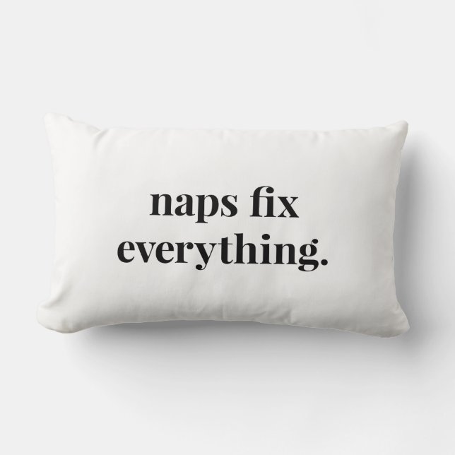 Naps Fix Everything Kussen (Voorkant)