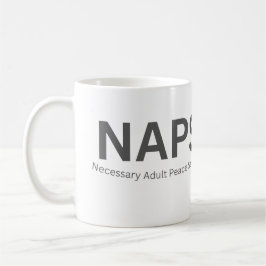 NAPS — Noodzakelijke Volwassen Vredes Sessie Grapp Koffiemok