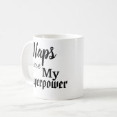 Naps zijn mijn Superpower Koffiemok (Voorkant links)