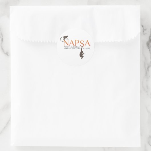 NAPSA-Stickers Ronde Sticker (Tas)