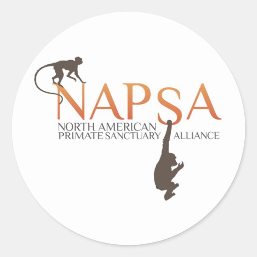 NAPSA-Stickers Ronde Sticker (Voorkant)