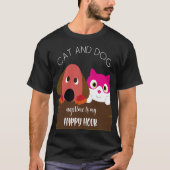 naptime bij katten en honden is mijn gelukkige uur t-shirt (Voorkant)