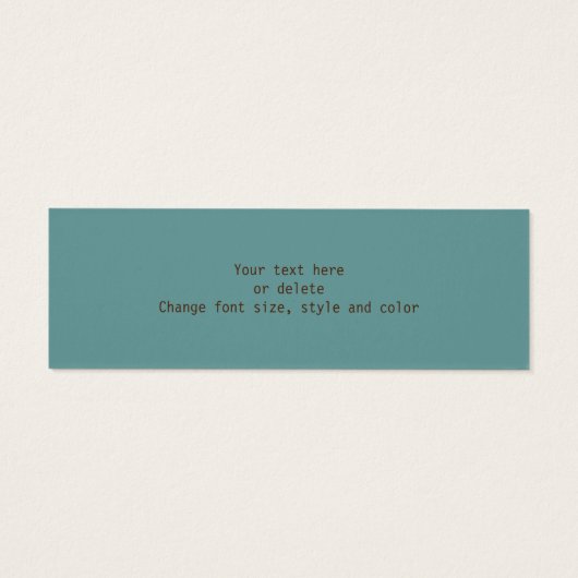 Naptime Mallard Duck Natuur Mini Bladwijzer Mini Visitekaartjes (Achterkant)