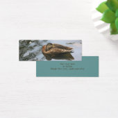 Naptime Mallard Duck Natuur Mini Bladwijzer Mini Visitekaartjes (Bureau)