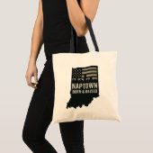 Naptown Geboren en getogen Canvas tas (Voorkant (product))