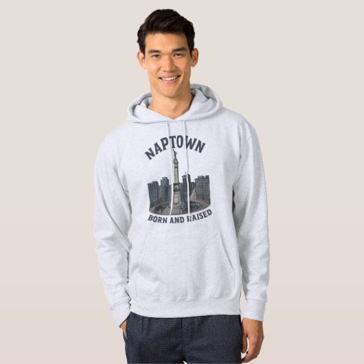 Naptown Geboren en getogen, Monument Circle Hoodie (Voorkant volledig)