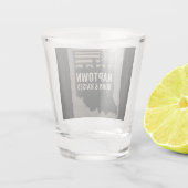 Naptown Geboren en getogen Shot Glass Glas (Achterkant)