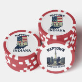 Naptown Indiana Monument Circle Poker Chip (Opstapeling)