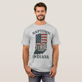 Naptown Indiana Monument Circle T-shirt (Voorkant volledig)