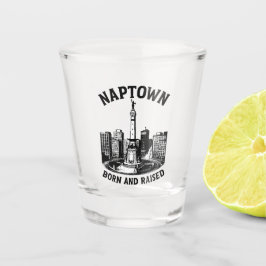 Naptown Indianapolis Indiana Glaswerk Shot Glas