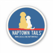 Naptown Tails Dogs Vinyl Sticker (Voorkant)