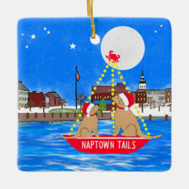 Naptown Tails Parade of Lights kerstsieraad Metalen Ornament