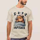 Napybara - Sleeping Capybara T-shirt (Voorkant)