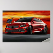 naquash design mercedes amg c63 s coupe poster (Voorkant)