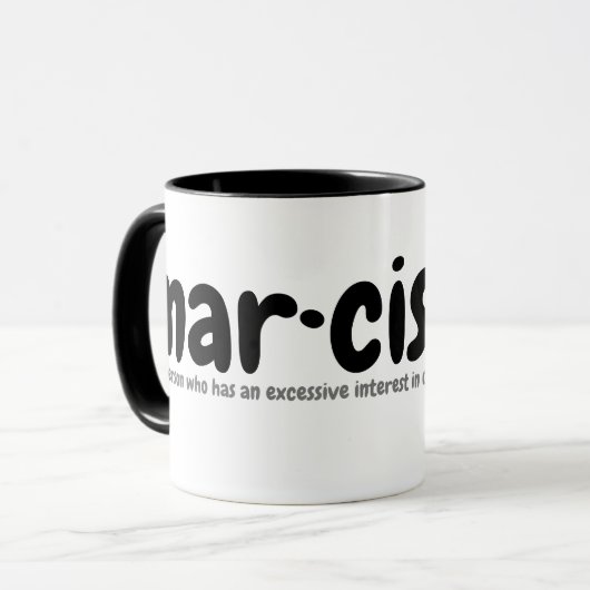 nar・cis ・ sist koffiemok mok (Voorkant links)