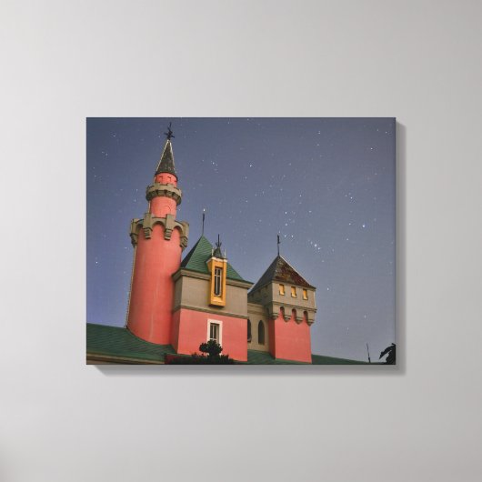 Nara Dreamland Fantasy Castle (nacht) Canvas Afdruk (Voorkant)