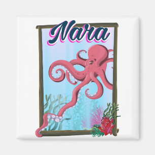 Nara Japan Inktvis reisposter Magneet