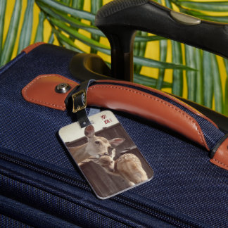 Nara, Japan - Sika Deer - Mother & Fawn Bagagelabel